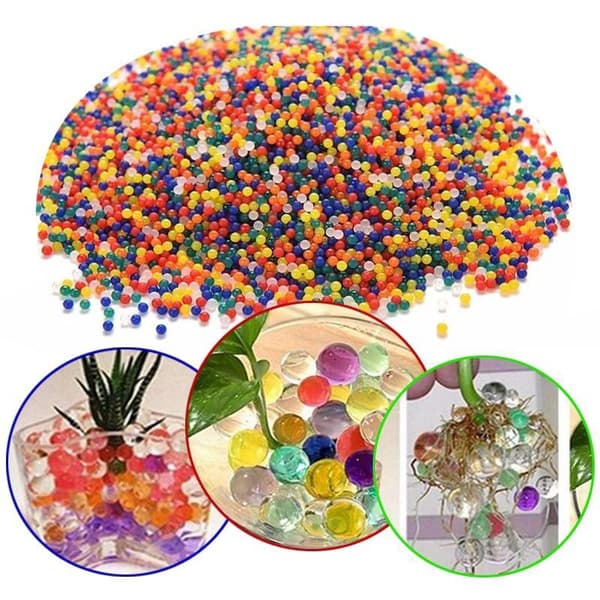 4-pak - Farvede vandperler / Vandkrystaller - 24 gram