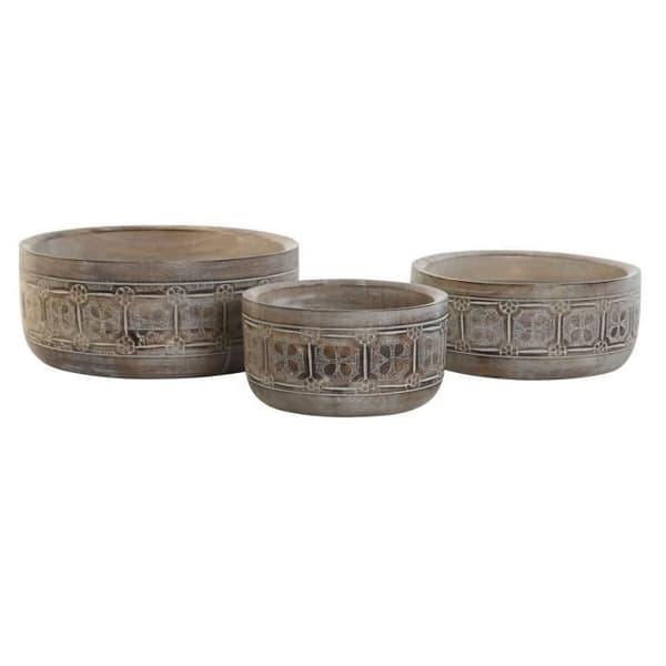 mittstycke 30,5 x 30,5 x 12,7 cm naturlig indisk vit (3 stycken)