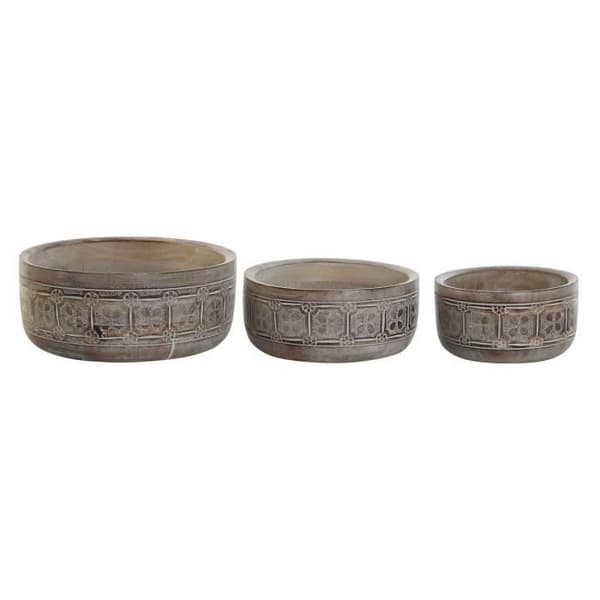 mittstycke 30,5 x 30,5 x 12,7 cm naturlig indisk vit (3 stycken)
