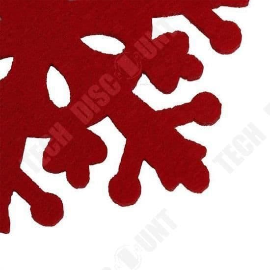 TD® 4-delad Snowflake Deco/Bordsdekor/ Julbordsunderlägg/ Semesterdekor/ Bordsunderlägg