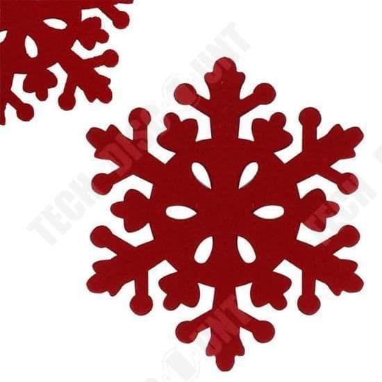 TD® 4-delad Snowflake Deco/Bordsdekor/ Julbordsunderlägg/ Semesterdekor/ Bordsunderlägg