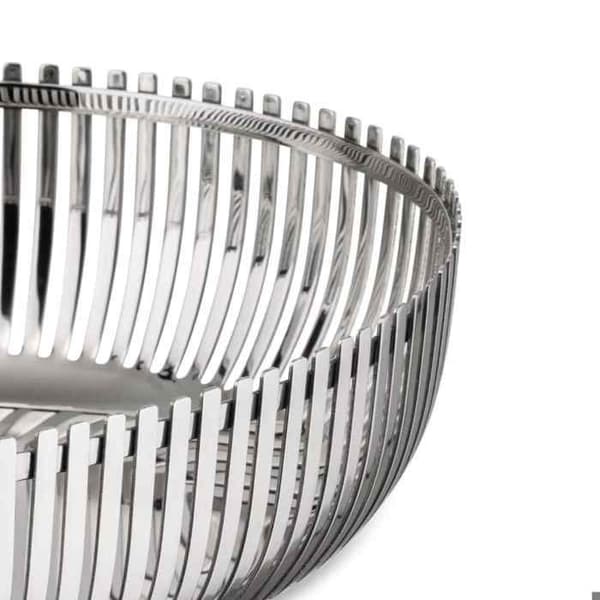 Alessi PCH06-26Oval stålkorg Centerpiece - Oval fruktkorg