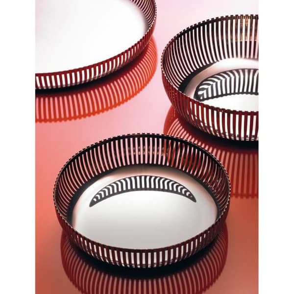 Alessi PCH06-26Oval stålkorg Centerpiece - Oval fruktkorg