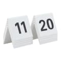 Miniatyrbild 2 av 2: 10 numrerade vita PVC bordsstaflier - TN-11-20 11-20 Vit