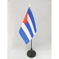 Miniatyrbild 1 av 2: Bordsflagga - A-Ö-FLAGGA - Kuba - 15x10cm - Polyester - Svart plastfot