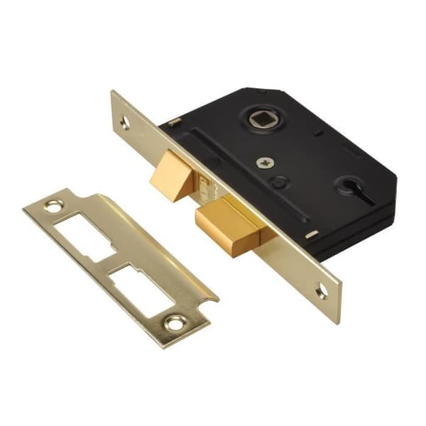 UNION ES-SL Essentials 3 Spak Insticksfäste Sashlock polerad mässing 65 mm 2,5" Visi