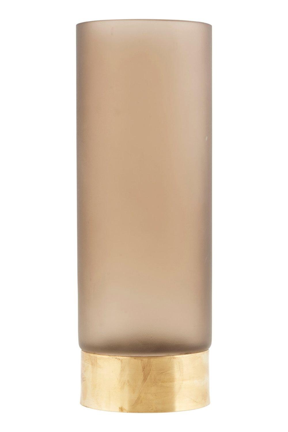 Vaasi Base Ø 10 cm - Vaaleanruskea/Kulta