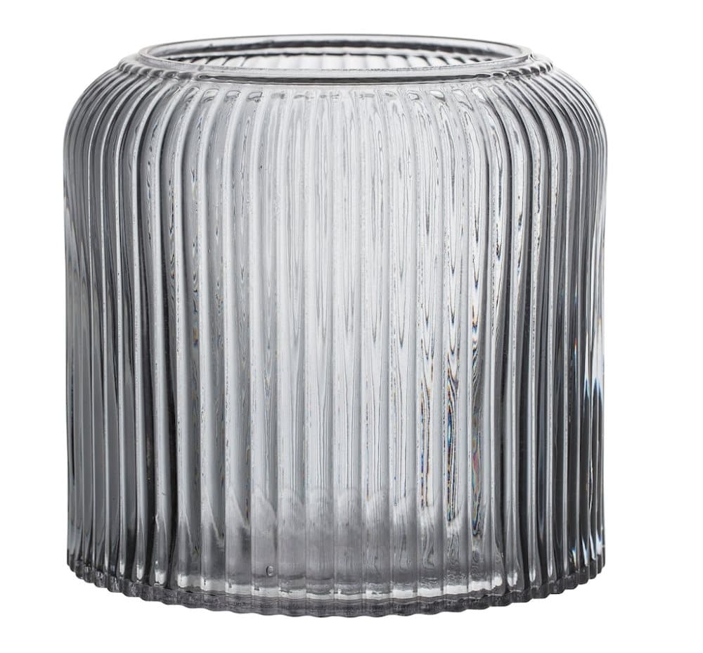Kruka Grå Glas 14 cm