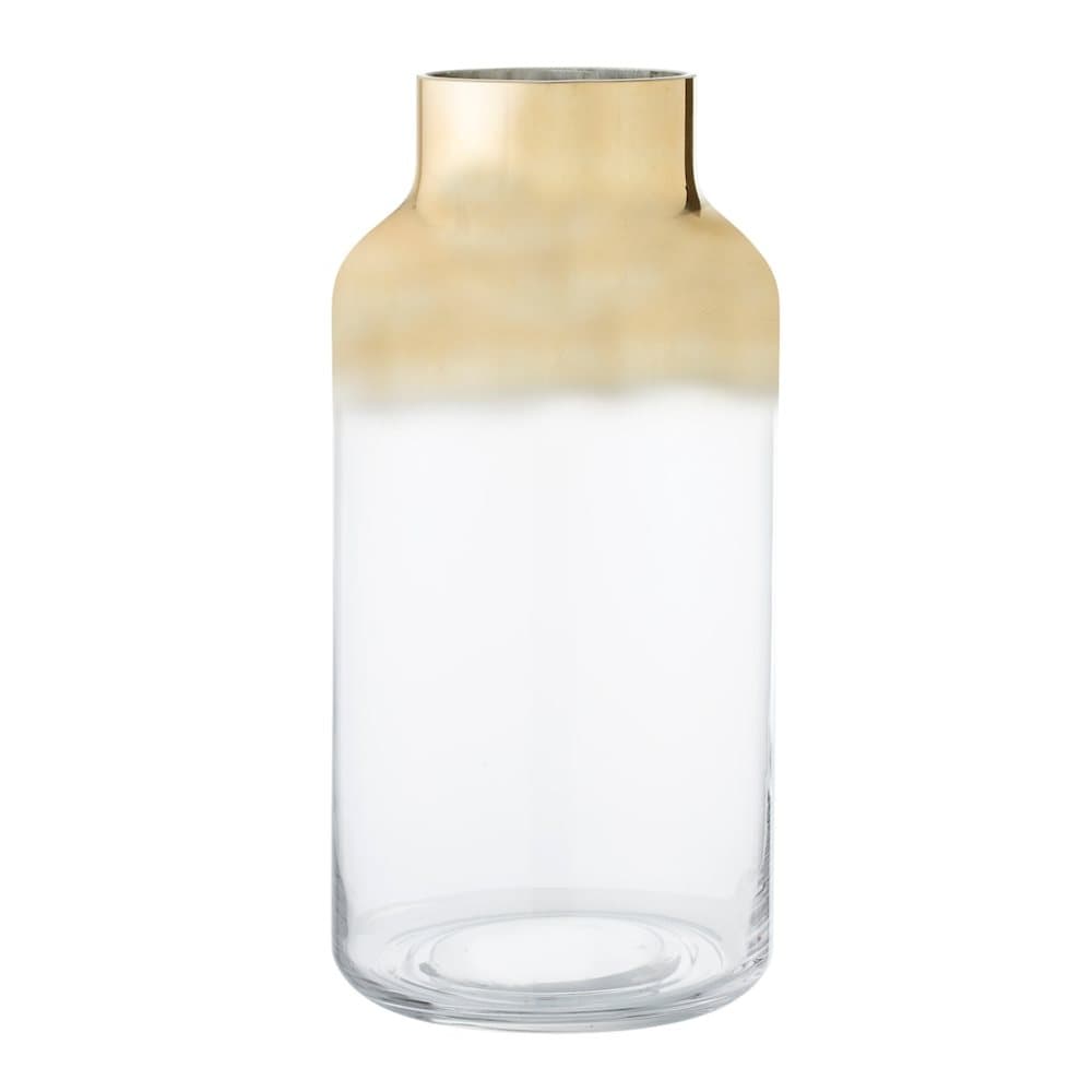Vase Guld Glas 16x32cm
