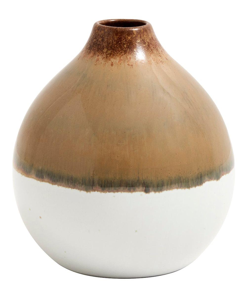 Vaasi Nature pyöreä 11 cm - Ruskea