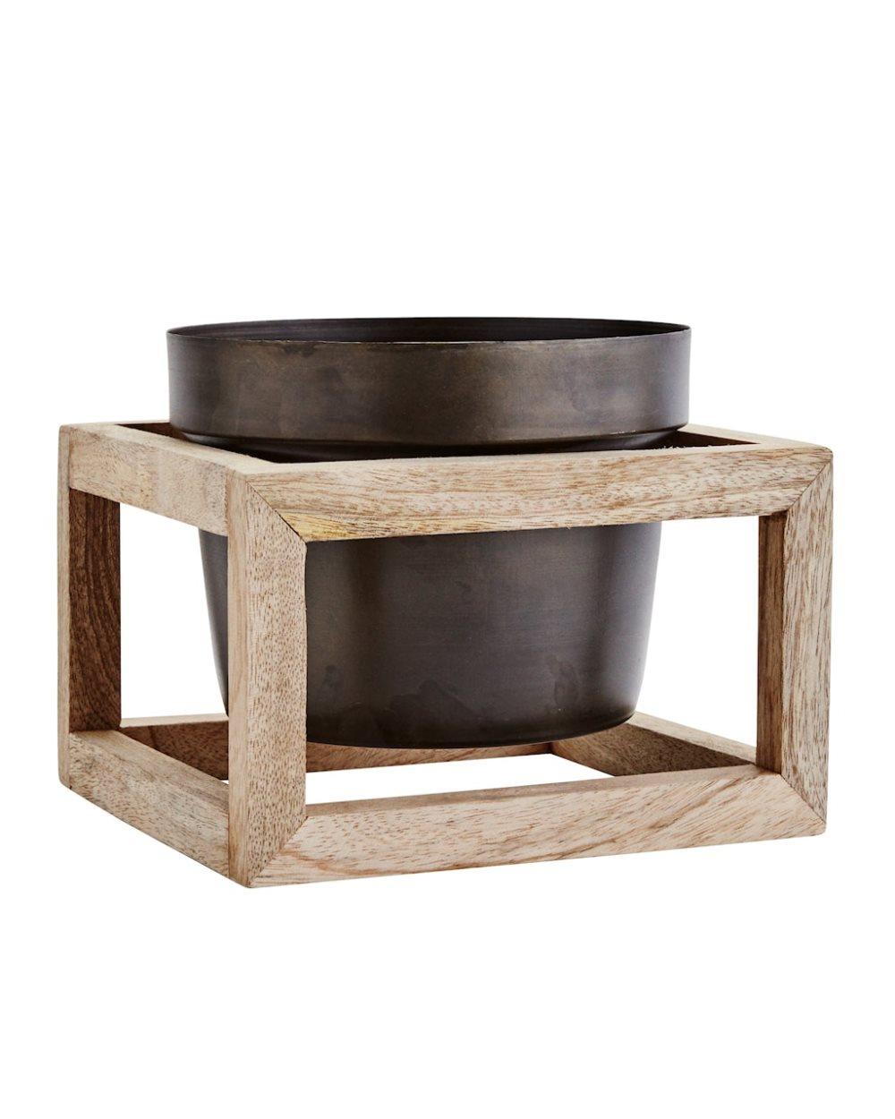 Kukkaruukku 17,5 cm - Antiikinmusta