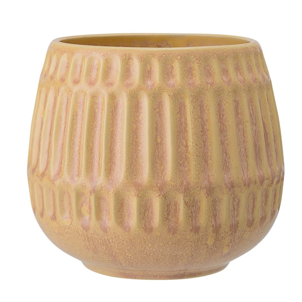 Blomkruka Stengods Gul Ø16,5cm