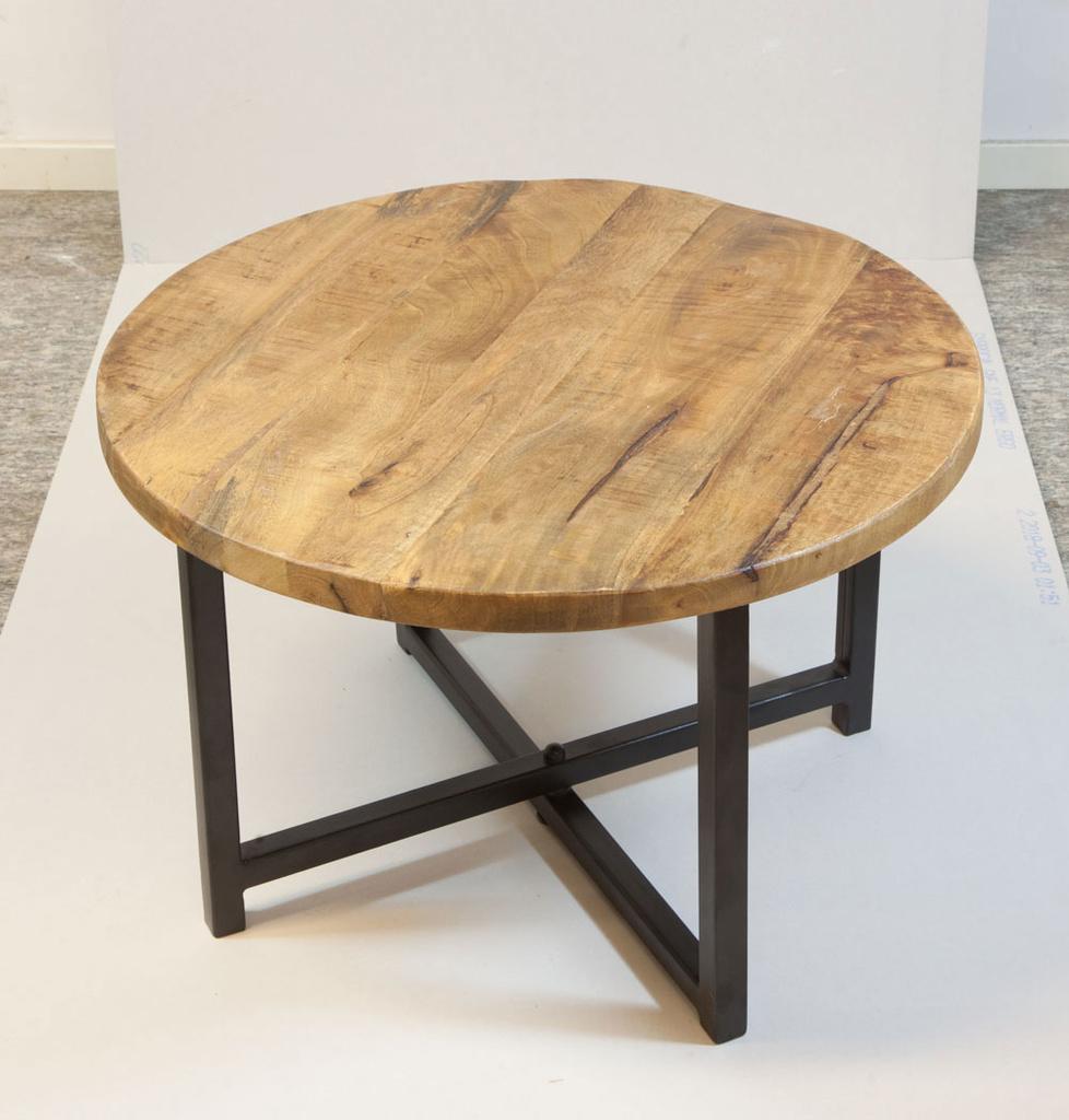 Elegant hörnbord i Indisk palissander runt 60 x 40 cm