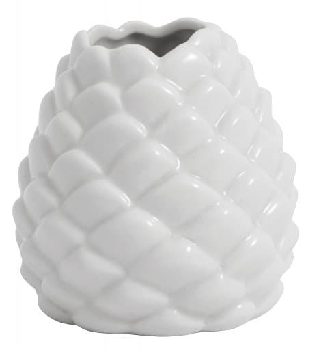 Maljakko Pine Cone - Valkoinen