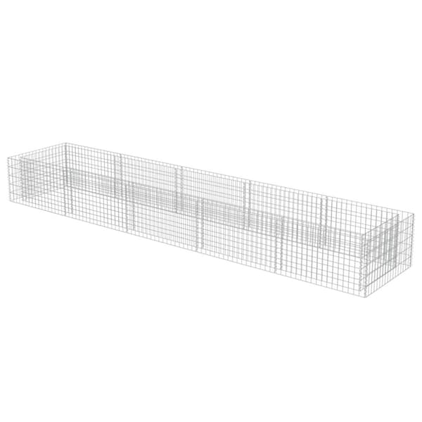 vidaXL Gabion høybed galvanisert stål 450x90x50 cm