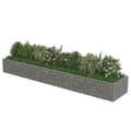 Miniatyrbilde 4 av 8: vidaXL Gabion høybed galvanisert stål 450x90x50 cm
