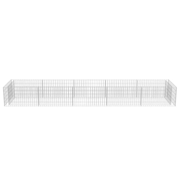 vidaXL Gabion høybed galvanisert stål 450x90x50 cm