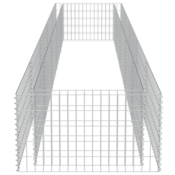 vidaXL Gabion høybed galvanisert stål 450x90x50 cm