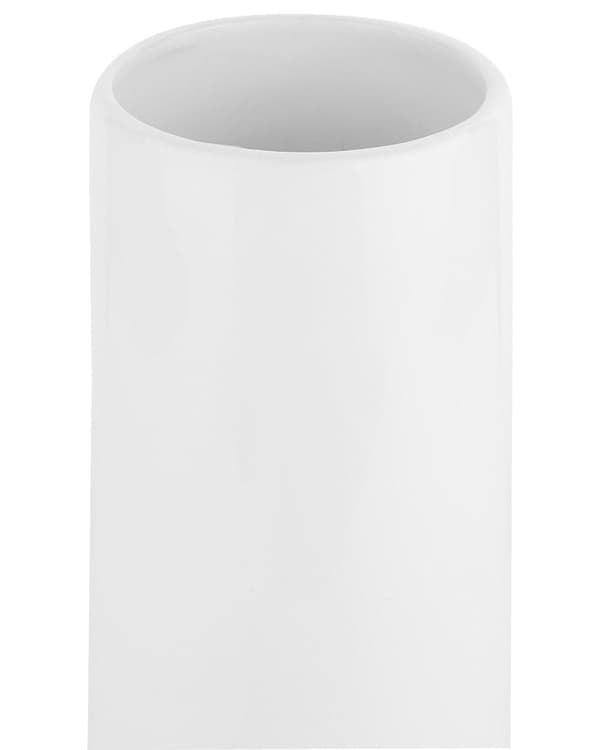 Blomsvas Vit med Guld Stengods 36 cm Elegant Design Dekorativ