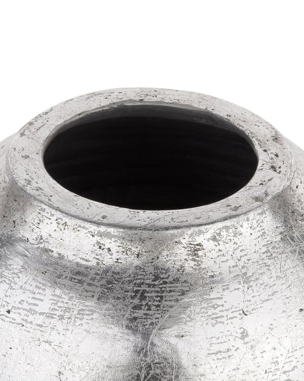 Blomvas Silver Terrakotta 48 cm Industriell Dekorativ golvvas