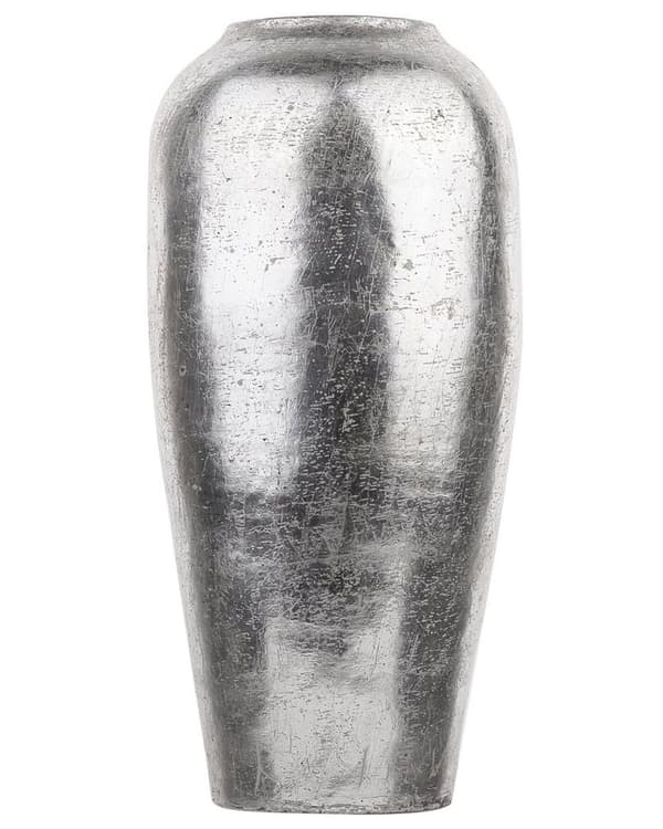 Blomvas Silver Terrakotta 48 cm Industriell Dekorativ golvvas
