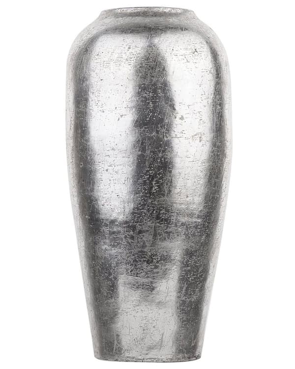 Blomvas Silver Terrakotta 48 cm Industriell Dekorativ golvvas