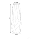 Miniatyrbillede 3 af 7: Dekorativ Vase Guld Stentøj 37 cm Udskåret Overflade Uregelmæssig Form Moderne Design perfekt til spiseborde kommode og vindueskarm