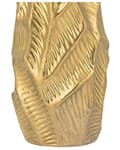Miniatyrbillede 7 af 7: Dekorativ Vase Guld Stentøj 37 cm Udskåret Overflade Uregelmæssig Form Moderne Design perfekt til spiseborde kommode og vindueskarm