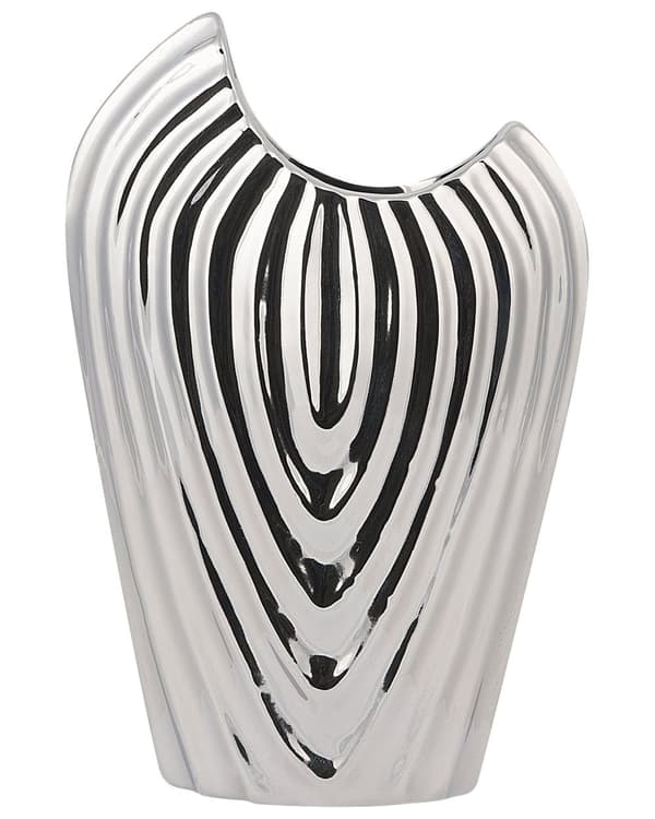 Koristemaljakko hopea kivitavara 20 x 10 x 26 cm kaiverrettu moderni glamour