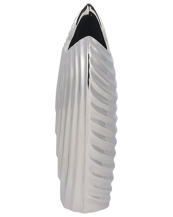 Koristemaljakko hopea kivitavara 20 x 10 x 26 cm kaiverrettu moderni glamour