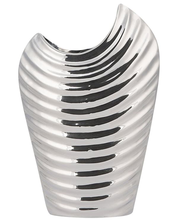 Koristemaljakko hopea kivitavara 20 x 10 x 26 cm kaiverrettu moderni glamour