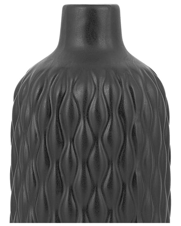 Dekorativ bordsvas Svart Stengods 31 cm Glam