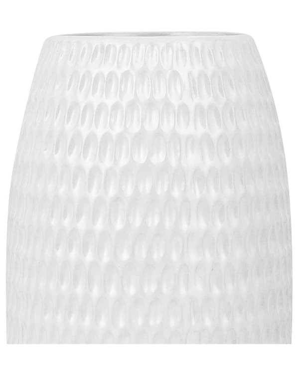 Blomvas Vit Stengods 25 cm Dekorativ