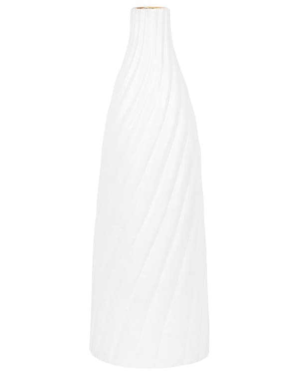 Blomvas Vit 54 cm Terrakotta Minimalistisk Modern Skandinavisk Dekor