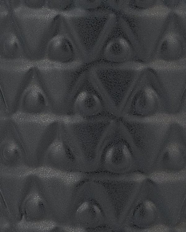 Koristemaljakko musta kulta kivitavara ⌀ 14 x 39 cm geometrinen kuvio pyöreä pullonmuotoinen perinteinen