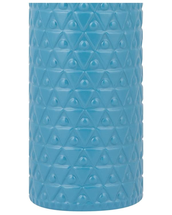 Koristemaljakko sininen kulta kivitavara ⌀ 14 x 39 cm geometrinen kuvio pyöreä pullonmuotoinen perinteinen