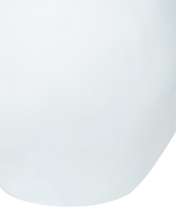 Dekorativ vase Hvid Keramik 31 cm Bordvase med Guldhals