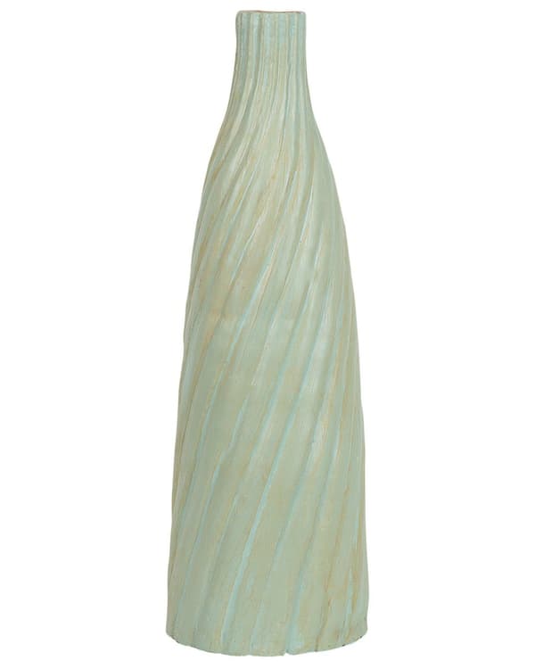 Dekorativ Vase Lysegrøn 54 cm Keramik Minimalistisk Moderne Skandinavisk Design