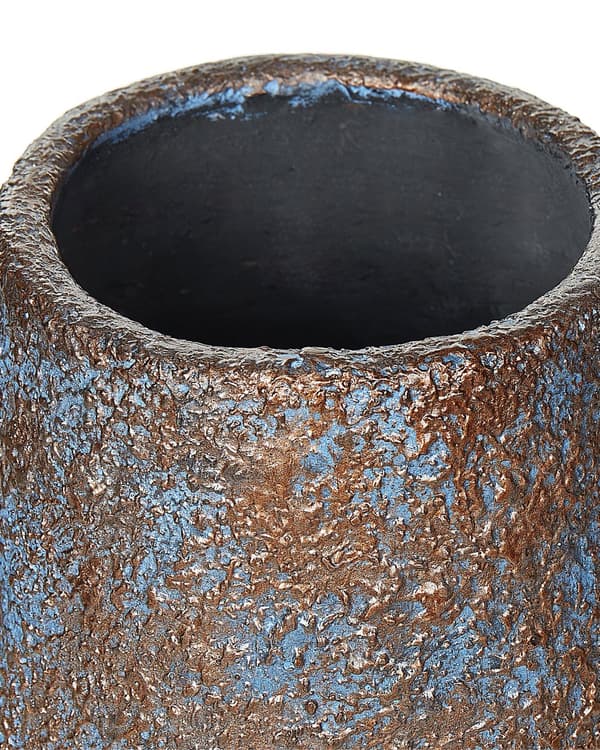 Høj dekorativ vase Brun Keramik 48 cm Bordgulvvase i antikt look stue opholdsrum