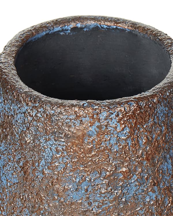 Hög Dekorativ Vas Brun Keramik 48 cm Antik Look Bords- och Golvvas Vardagsrum Sovrum