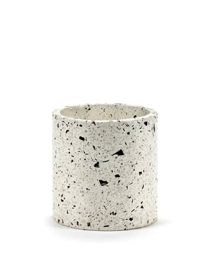 Terrazzo ruukku - Valkoinen