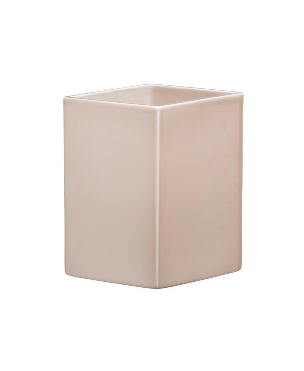 Ruutu maljakko keraaminen 225 mm beige