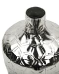 Miniatyrbild 4 av 6: Blomvas Silver Metall 39 cm Dekorativ Vattenbeständig Modern Vardagsrum Glamour Accentstycke