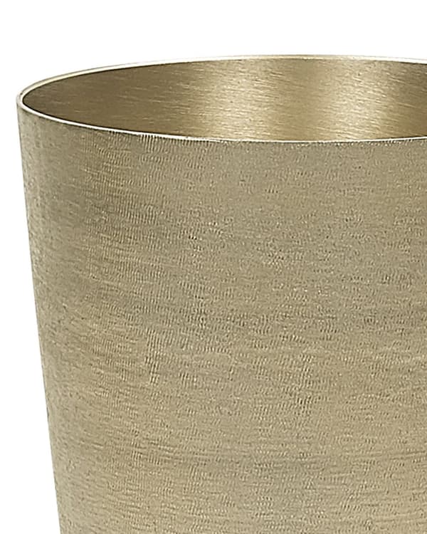 Blomvas Guld Metall 31 cm Dekorativ Vattentät Modern Vardagsrum Glamour Accentpjäs