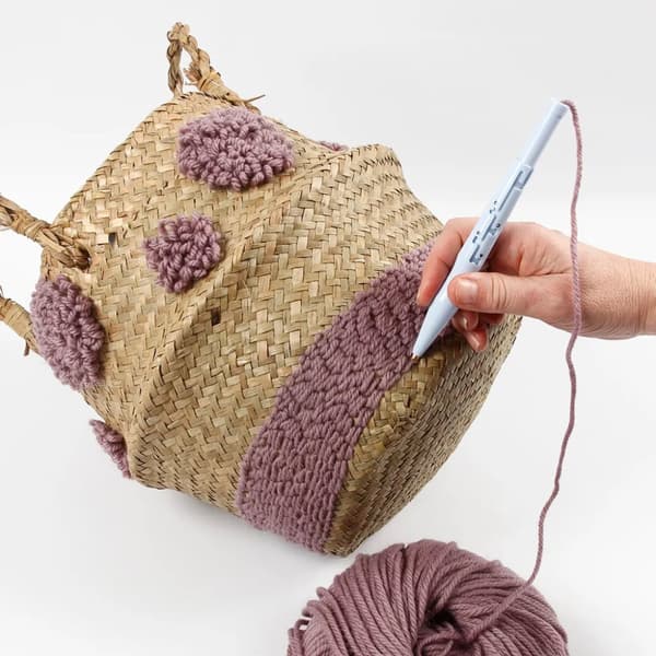 Korg av Sjögräs - 24 cm - Diameter: 27 cm