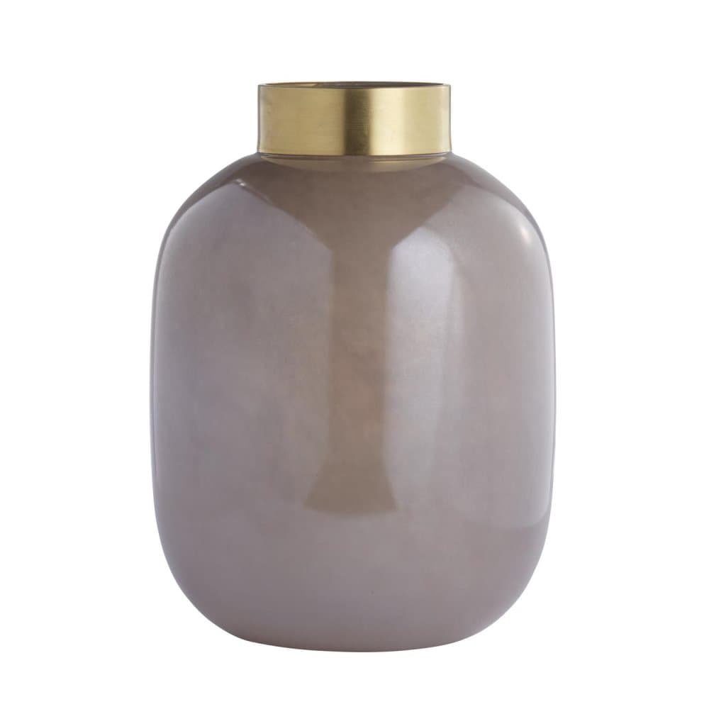 Lene Bjerre Alma Vas H33 cm Bark/Light Gold