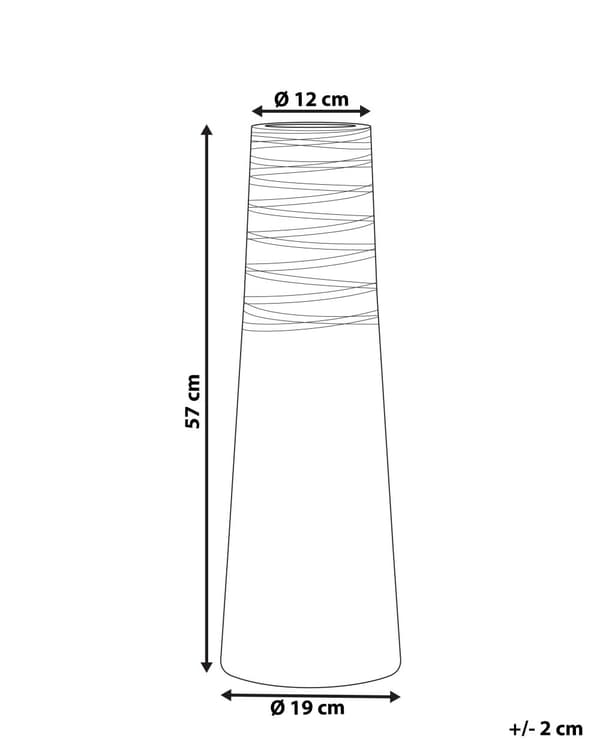 Dekorativ vase Hvid Terrakotta Elegant Moderne Stil
