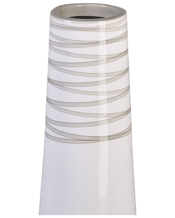 Dekorativ vase Hvid Terrakotta Elegant Moderne Stil