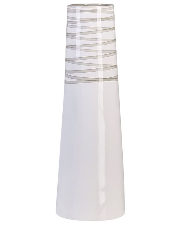 Dekorativ vase Hvid Terrakotta Elegant Moderne Stil