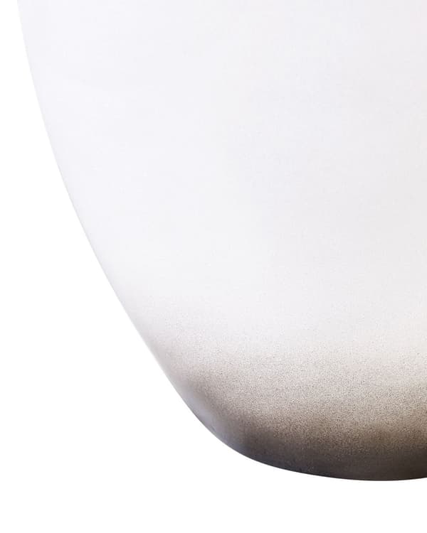 Dekorativ Vas Svart och Vit 46 cm Terrakotta Elegant Modern